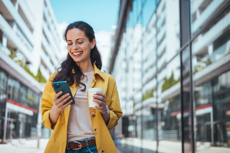 Woman speaking on the phone, representing a customer lead generated through Google Ads.